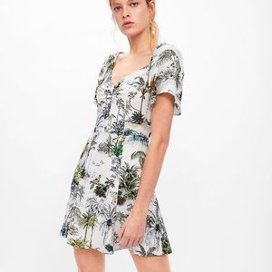 Zara Tropical Print Dress